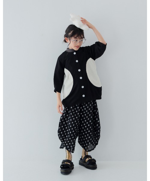 unica(ユニカ)の「alphabetオーガンジーまんまるパンツ(その他パンツ・キッズ・ブラック/オフホワイト/サックスブルー・XL/L)」の14枚目の写真