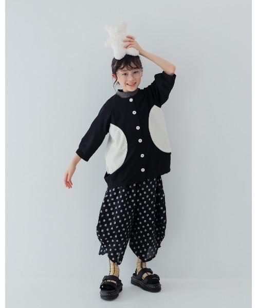 unica(ユニカ)の「alphabetオーガンジーまんまるパンツ(その他パンツ・キッズ・ブラック/オフホワイト/サックスブルー・XL/L)」の15枚目の写真