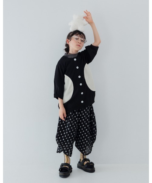 unica(ユニカ)の「alphabetオーガンジーまんまるパンツ(その他パンツ・キッズ・ブラック/オフホワイト/サックスブルー・XL/L)」の16枚目の写真