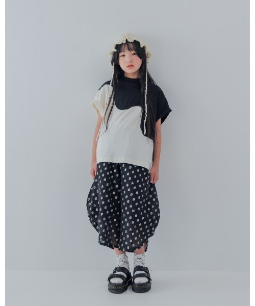 unica(ユニカ)の「alphabetオーガンジーまんまるパンツ(その他パンツ・キッズ・ブラック/オフホワイト/サックスブルー・XL/L)」の19枚目の写真