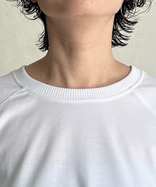 un dix cors(アンディコール)の「異素材裾切り替プルオーバー(Tシャツ/カットソー・レディース・オフホワイト/ライトグレー/ネイビー・FREE)」の9枚目の写真