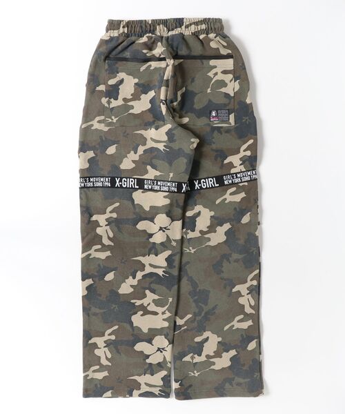 X-girl(エックスガール)の「X-girl LOGO TAPE SWEATPANTS(スウェットパンツ・レディース・カモフラージュ/アッシュ・M/S)」の18枚目の写真