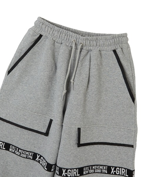 X-girl(エックスガール)の「X-girl LOGO TAPE SWEATPANTS(スウェットパンツ・レディース・カモフラージュ/アッシュ・M/S)」の10枚目の写真
