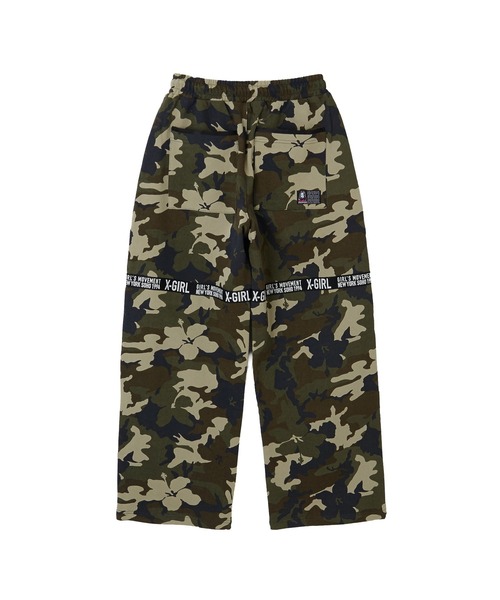 X-girl(エックスガール)の「X-girl LOGO TAPE SWEATPANTS(スウェットパンツ・レディース・カモフラージュ/アッシュ・M/S)」の8枚目の写真