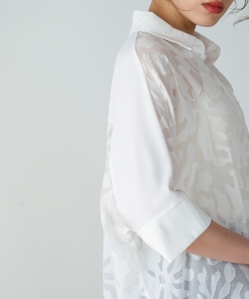 Bou Jeloud(ブージュルード)の「シアージャガードブラウス(シャツ/ブラウス・レディース・ホワイト・MEDIUM)」の10枚目の写真