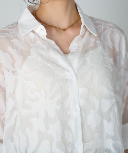 Bou Jeloud(ブージュルード)の「シアージャガードブラウス(シャツ/ブラウス・レディース・ホワイト・MEDIUM)」の11枚目の写真