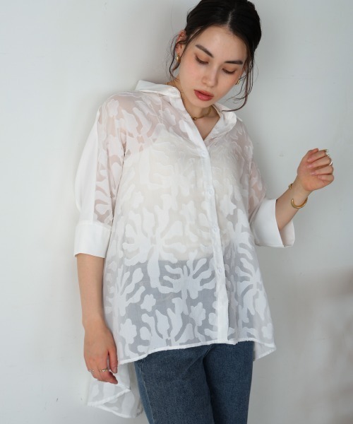 Bou Jeloud(ブージュルード)の「シアージャガードブラウス(シャツ/ブラウス・レディース・ホワイト・MEDIUM)」の16枚目の写真