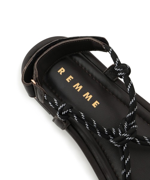 REMME（レメ）の「【REMME/レメ】コードサンダル（サンダル・レディース・ブラウン/ネイビー系/レッド系/ブラック系・35/39/37）」の21枚目の写真