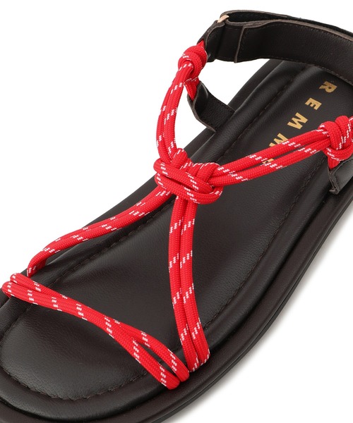 REMME（レメ）の「【REMME/レメ】コードサンダル（サンダル・レディース・ブラウン/ネイビー系/レッド系/ブラック系・35/39/37）」の19枚目の写真