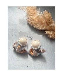 【Lily accessory】インド刺繡ピアス(MA)