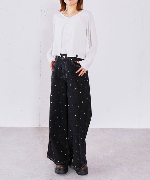 archives(アルシーヴ)の「ハートボタンハリヌキカットカーディガン(カーディガン/ボレロ・レディース・グレー・MEDIUM)」の19枚目の写真