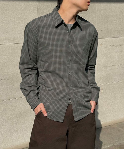 BASEMOMENT(ベースモーメント)の「ロガンチェックシャツチャコール(シャツ/ブラウス・メンズ・その他・M/L/XL)」の10枚目の写真