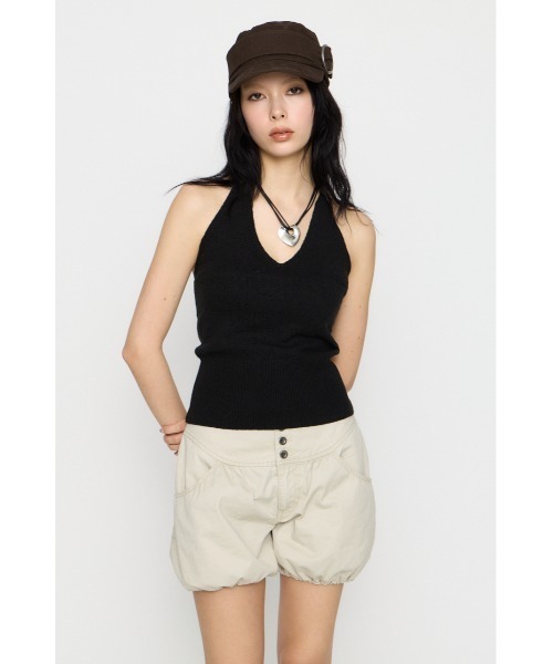 LAGUA GEM（ラグアジェム）の「HALTER NECK COMPACT ニット（ニット/セーター・レディース・ブラック/ブラウン/ターコイズブルー・FREE）」の8枚目の写真