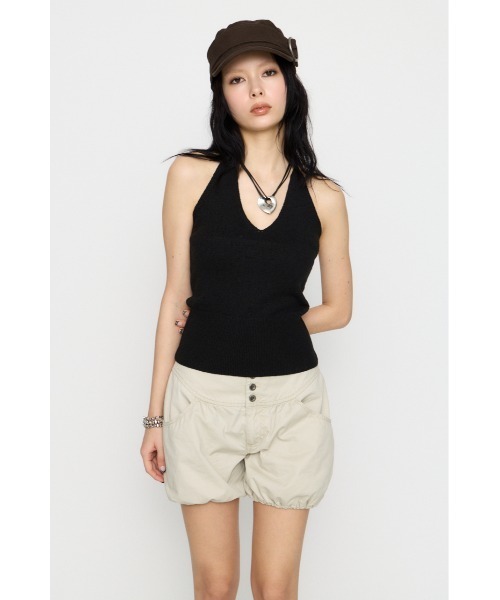 LAGUA GEM（ラグアジェム）の「HALTER NECK COMPACT ニット（ニット/セーター・レディース・ブラック/ブラウン/ターコイズブルー・FREE）」の9枚目の写真