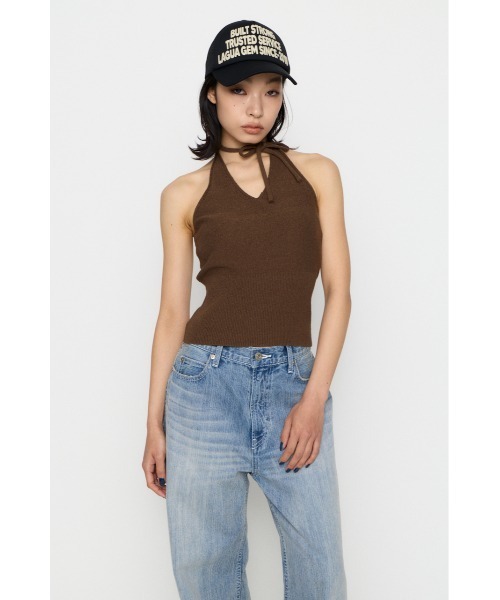 LAGUA GEM（ラグアジェム）の「HALTER NECK COMPACT ニット（ニット/セーター・レディース・ブラック/ブラウン/ターコイズブルー・FREE）」の18枚目の写真