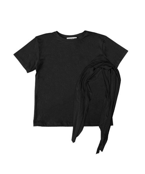 DONOBAN(ドノバン)の「2wayソフトレイヤードTee(Tシャツ/カットソー・レディース・ホワイト/グレー/ブラック・ONE SIZE)」の6枚目の写真