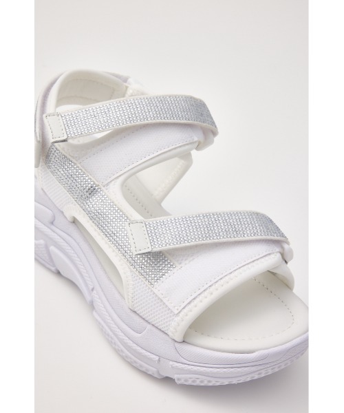 STACCATO（スタッカート）の「ギャラクシースポーティーサンダル（サンダル・レディース・ホワイト/ブラック・22.5cm/23cm/23.5cm/24cm/24.5cm）」の3枚目の写真