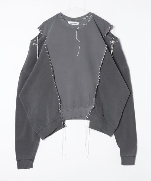 DISCOVERED（ディスカバード）の「OPEN SHOULDER CUTSEWN（スウェット・メンズ・ブラック/ホワイト・LARGE/SMALL）」の10枚目の写真