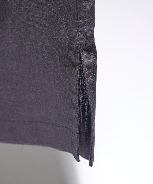 DESIGNWORKS（デザインワークス）の「【Herdmans Linen】レギュラーカラー リネンシャツ（シャツ/ブラウス・メンズ・サックスブルー/ブラック/ホワイト/インディゴブルー・46/48/44/50）」の12枚目の写真