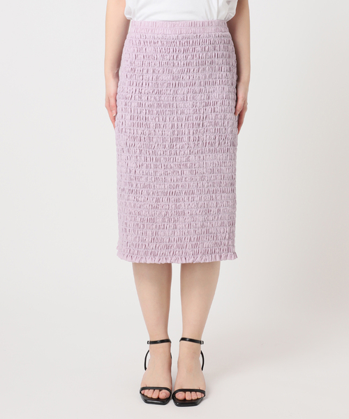 U by SPICK&SPAN(ユーバイスピックアンドスパン)の「Atelier Edition/アトリエ エディション SMOCKED BANDING SKIRT(スカート・レディース・パープル・SMALL)」の11枚目の写真