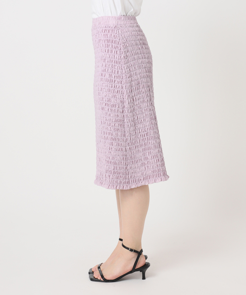 U by SPICK&SPAN(ユーバイスピックアンドスパン)の「Atelier Edition/アトリエ エディション SMOCKED BANDING SKIRT(スカート・レディース・パープル・SMALL)」の10枚目の写真