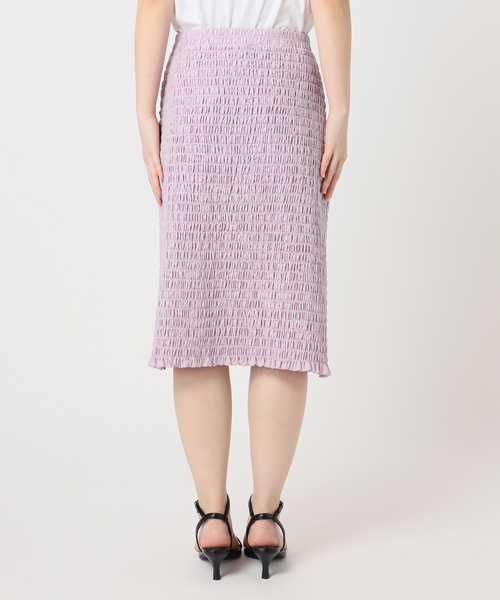 U by SPICK&SPAN(ユーバイスピックアンドスパン)の「Atelier Edition/アトリエ エディション SMOCKED BANDING SKIRT(スカート・レディース・パープル・SMALL)」の9枚目の写真