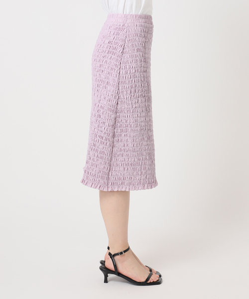 U by SPICK&SPAN(ユーバイスピックアンドスパン)の「Atelier Edition/アトリエ エディション SMOCKED BANDING SKIRT(スカート・レディース・パープル・SMALL)」の8枚目の写真