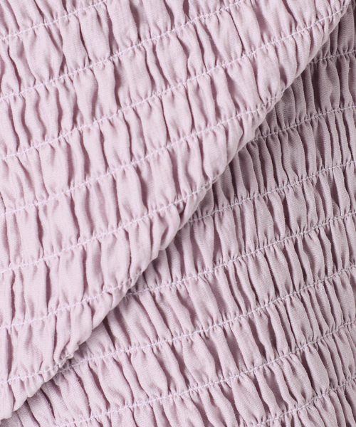 U by SPICK&SPAN(ユーバイスピックアンドスパン)の「Atelier Edition/アトリエ エディション SMOCKED BANDING SKIRT(スカート・レディース・パープル・SMALL)」の2枚目の写真