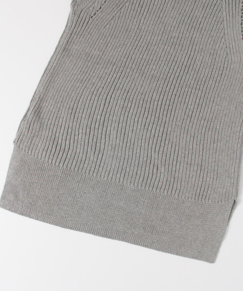URBAN RESEARCH（アーバンリサーチ）の「UR タートルネックリブニットベスト（ニット/セーター・レディース・ライトグレー/ネイビー/モカ・FREE）」の11枚目の写真