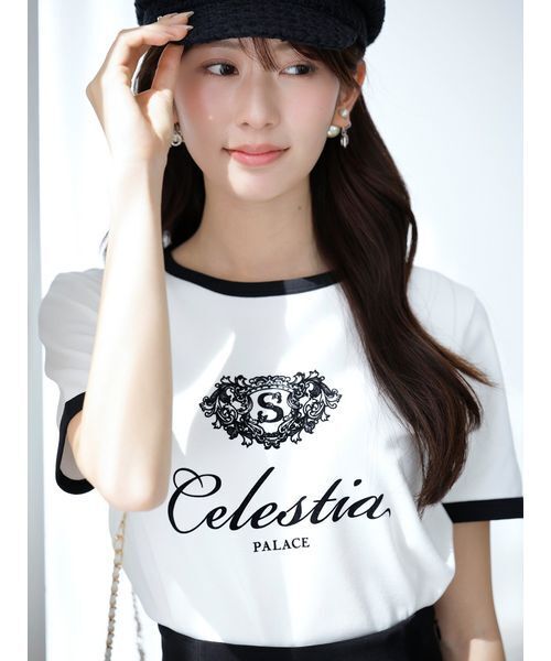 SNIDEL(スナイデル)の「【UVカット】エンブレムリンガーTシャツ(Tシャツ/カットソー・レディース・ネイビー/ホワイト/レッド・F)」の17枚目の写真