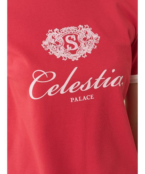 SNIDEL(スナイデル)の「【UVカット】エンブレムリンガーTシャツ(Tシャツ/カットソー・レディース・ネイビー/ホワイト/レッド・F)」の9枚目の写真