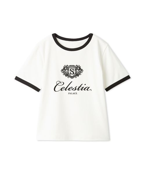 SNIDEL(スナイデル)の「【UVカット】エンブレムリンガーTシャツ(Tシャツ/カットソー・レディース・ネイビー/ホワイト/レッド・F)」の6枚目の写真