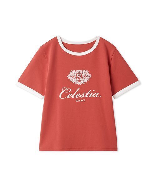SNIDEL(スナイデル)の「【UVカット】エンブレムリンガーTシャツ(Tシャツ/カットソー・レディース・ネイビー/ホワイト/レッド・F)」の4枚目の写真
