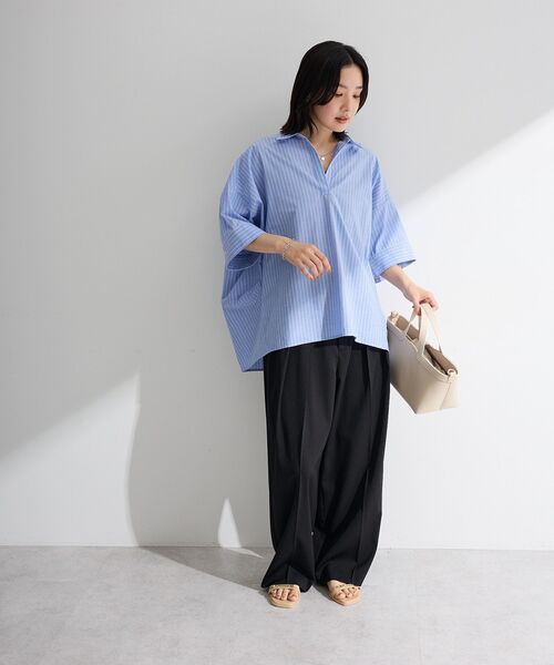 Green Parks(グリーンパークス)の「タックワイドパンツ(その他パンツ・レディース・モカ/ナチュラル/ブラック・L/M)」の13枚目の写真