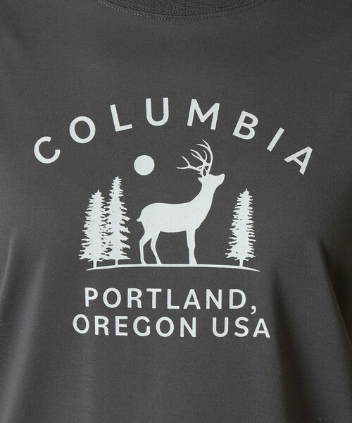 Columbia（コロンビア）の「Columbia/ ウィメンズチェンブリンコーブショートスリーブTシャツ /コロンビア（Tシャツ/カットソー・レディース・ブラウン/ホワイト/ブラック/パープル/ブルー・XL/M/L/S）」の7枚目の写真