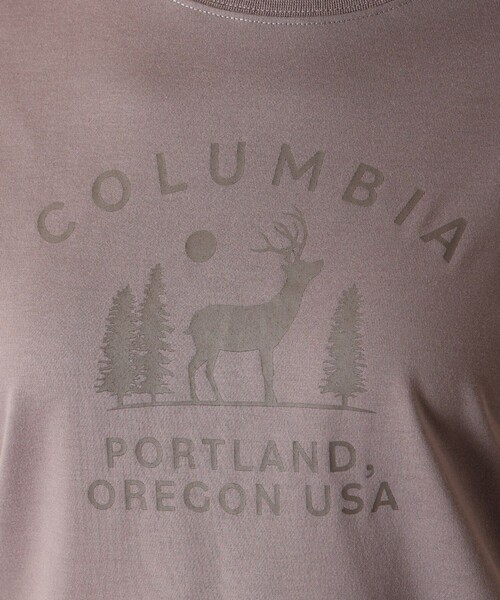 Columbia（コロンビア）の「Columbia/ ウィメンズチェンブリンコーブショートスリーブTシャツ /コロンビア（Tシャツ/カットソー・レディース・ブラウン/ホワイト/ブラック/パープル/ブルー・XL/M/L/S）」の10枚目の写真