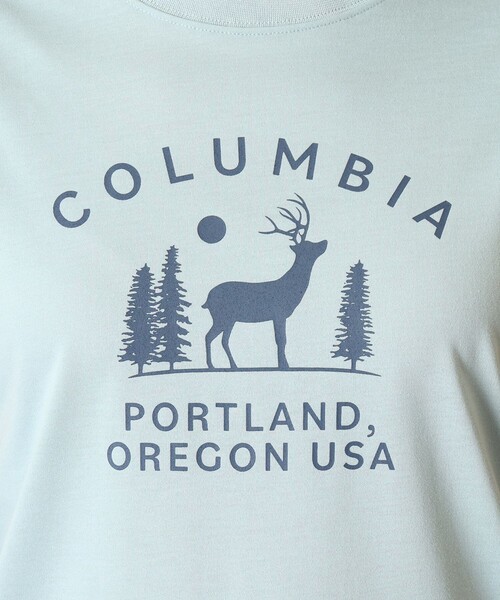 Columbia（コロンビア）の「Columbia/ ウィメンズチェンブリンコーブショートスリーブTシャツ /コロンビア（Tシャツ/カットソー・レディース・ブラウン/ホワイト/ブラック/パープル/ブルー・XL/M/L/S）」の13枚目の写真