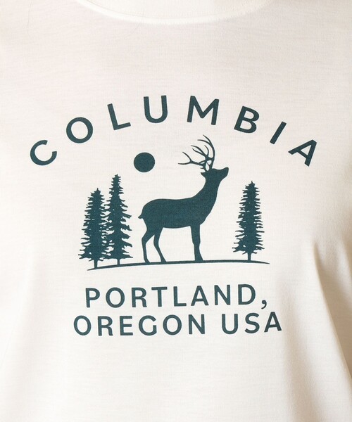 Columbia（コロンビア）の「Columbia/ ウィメンズチェンブリンコーブショートスリーブTシャツ /コロンビア（Tシャツ/カットソー・レディース・ブラウン/ホワイト/ブラック/パープル/ブルー・XL/M/L/S）」の19枚目の写真