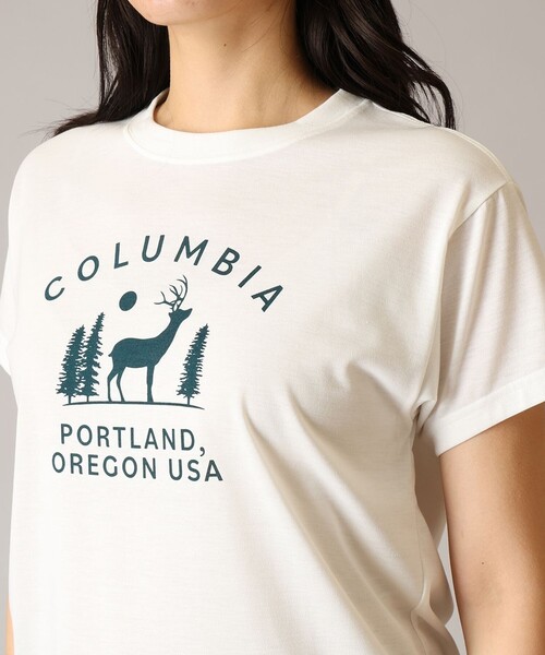 Columbia（コロンビア）の「Columbia/ ウィメンズチェンブリンコーブショートスリーブTシャツ /コロンビア（Tシャツ/カットソー・レディース・ブラウン/ホワイト/ブラック/パープル/ブルー・XL/M/L/S）」の20枚目の写真