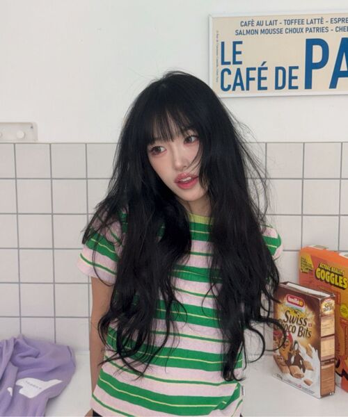 YOUHEE(ユヒ)の「CANDY STRIPE T-SHIRTS_PINK(Tシャツ/カットソー・レディース・その他・FREE)」の8枚目の写真