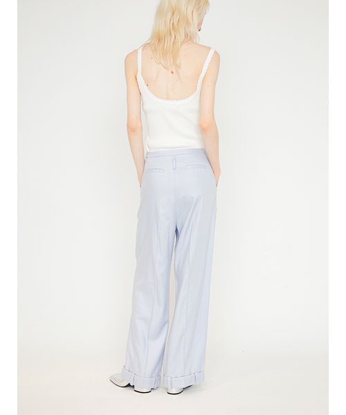 SORIN（ソリン　）の「Linen Blend Straight Pants/リネンブレンド ストレートパンツ（その他パンツ・レディース・サックスブルー/ダークネイビー/ベージュ・36/38）」の7枚目の写真