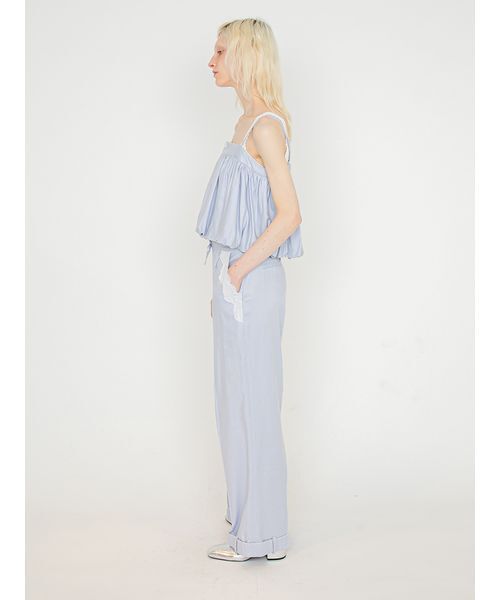 SORIN（ソリン　）の「Linen Blend Straight Pants/リネンブレンド ストレートパンツ（その他パンツ・レディース・サックスブルー/ダークネイビー/ベージュ・36/38）」の9枚目の写真