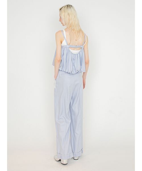 SORIN（ソリン　）の「Linen Blend Straight Pants/リネンブレンド ストレートパンツ（その他パンツ・レディース・サックスブルー/ダークネイビー/ベージュ・36/38）」の10枚目の写真
