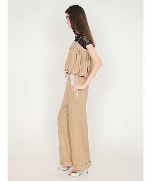 SORIN（ソリン　）の「Linen Blend Straight Pants/リネンブレンド ストレートパンツ（その他パンツ・レディース・サックスブルー/ダークネイビー/ベージュ・36/38）」の17枚目の写真