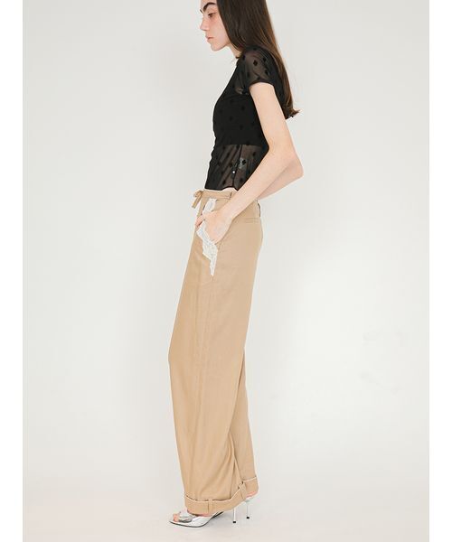 SORIN（ソリン　）の「Linen Blend Straight Pants/リネンブレンド ストレートパンツ（その他パンツ・レディース・サックスブルー/ダークネイビー/ベージュ・36/38）」の19枚目の写真