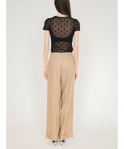 SORIN（ソリン　）の「Linen Blend Straight Pants/リネンブレンド ストレートパンツ（その他パンツ・レディース・サックスブルー/ダークネイビー/ベージュ・36/38）」の21枚目の写真