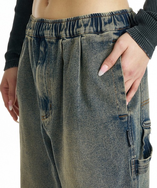 DC(ディーシー)の「DC/ディーシー ロングパンツ デニム ワイドシルエット LPT264304(その他パンツ・レディース・ライトインディゴブルー/インディゴブルー/ダークインディゴブルー/チャコールグレー・M)」の9枚目の写真