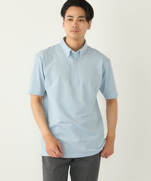 SHIPS Colors(シップス カラーズ)の「SHIPS Colors:〈消臭〉Deo-Papi(R) カノコ ボタンダウン ポロシャツ◇(ポロシャツ・メンズ・ブラック/ライトブルー/ライトグレー/ダークブルー・SMALL/MEDIUM/LARGE/X-LARGE)」の3枚目の写真