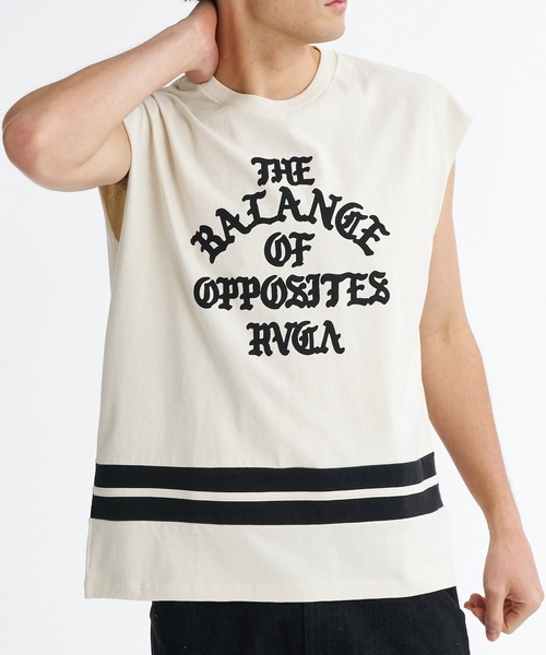 RVCA(ルーカ)の「RVCA メンズ BALANCE GAME TT タンクトップ 【2026年夏モデル】(タンクトップ・メンズ・オフホワイト/ネイビー/ブラック・SMALL/MEDIUM/LARGE/X-LARGE)」の2枚目の写真