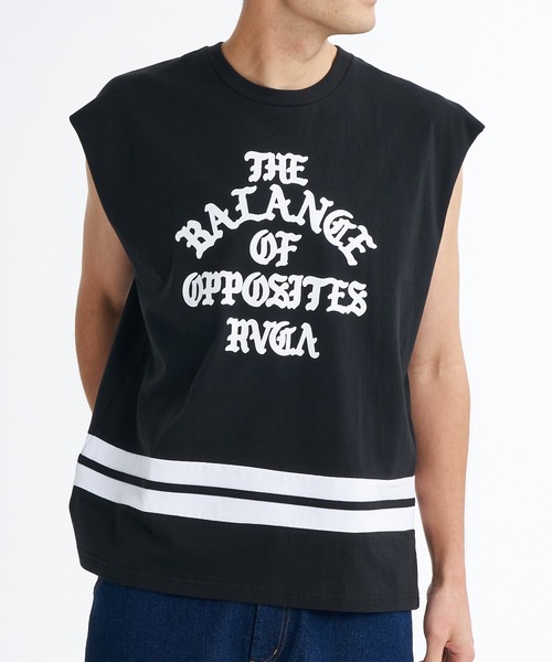 RVCA(ルーカ)の「RVCA メンズ BALANCE GAME TT タンクトップ 【2026年夏モデル】(タンクトップ・メンズ・オフホワイト/ネイビー/ブラック・SMALL/MEDIUM/LARGE/X-LARGE)」の1枚目の写真